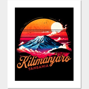 Kilimanjaro Mountain Tansania Design Posters and Art